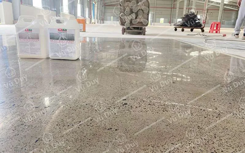 Mài đánh bóng sàn bê tông tại Hà Nam
